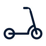 Vector icon of a scooter