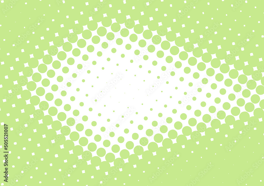 Fun green and white dotted pop art background in retro comics style, vector Fun green and white dotted pop art background in retro comics style, vector