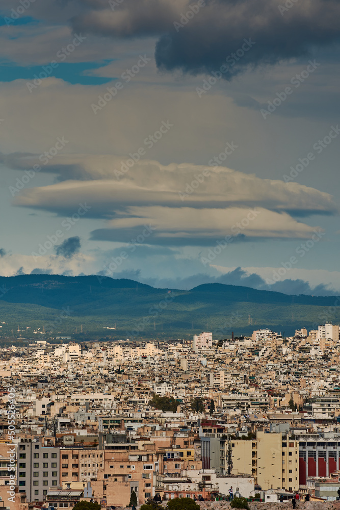 Panorama over the city of Athens, Greece
Overview from the Lycabettus hill in Athens Greece