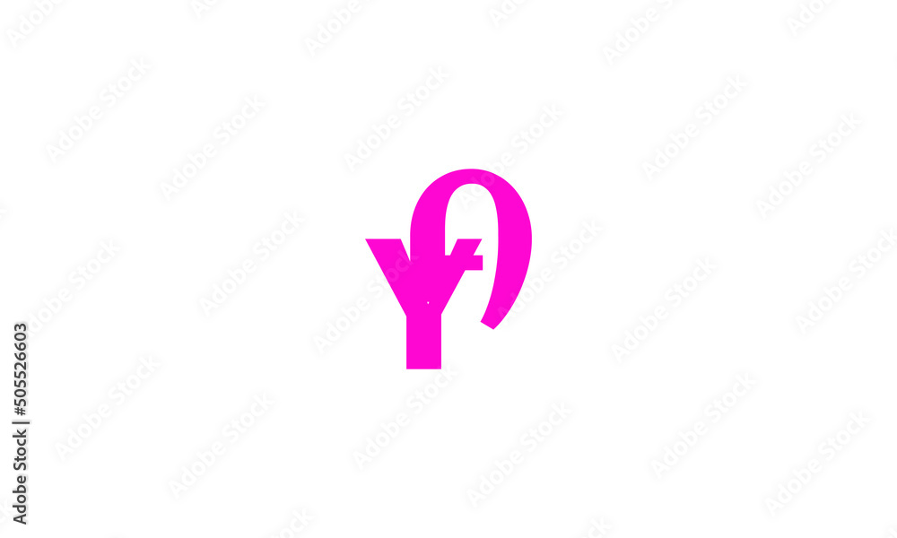 Alphabet letters Initials Monogram logo NY, YN, Y and N - obrazy, fototapety, plakaty 