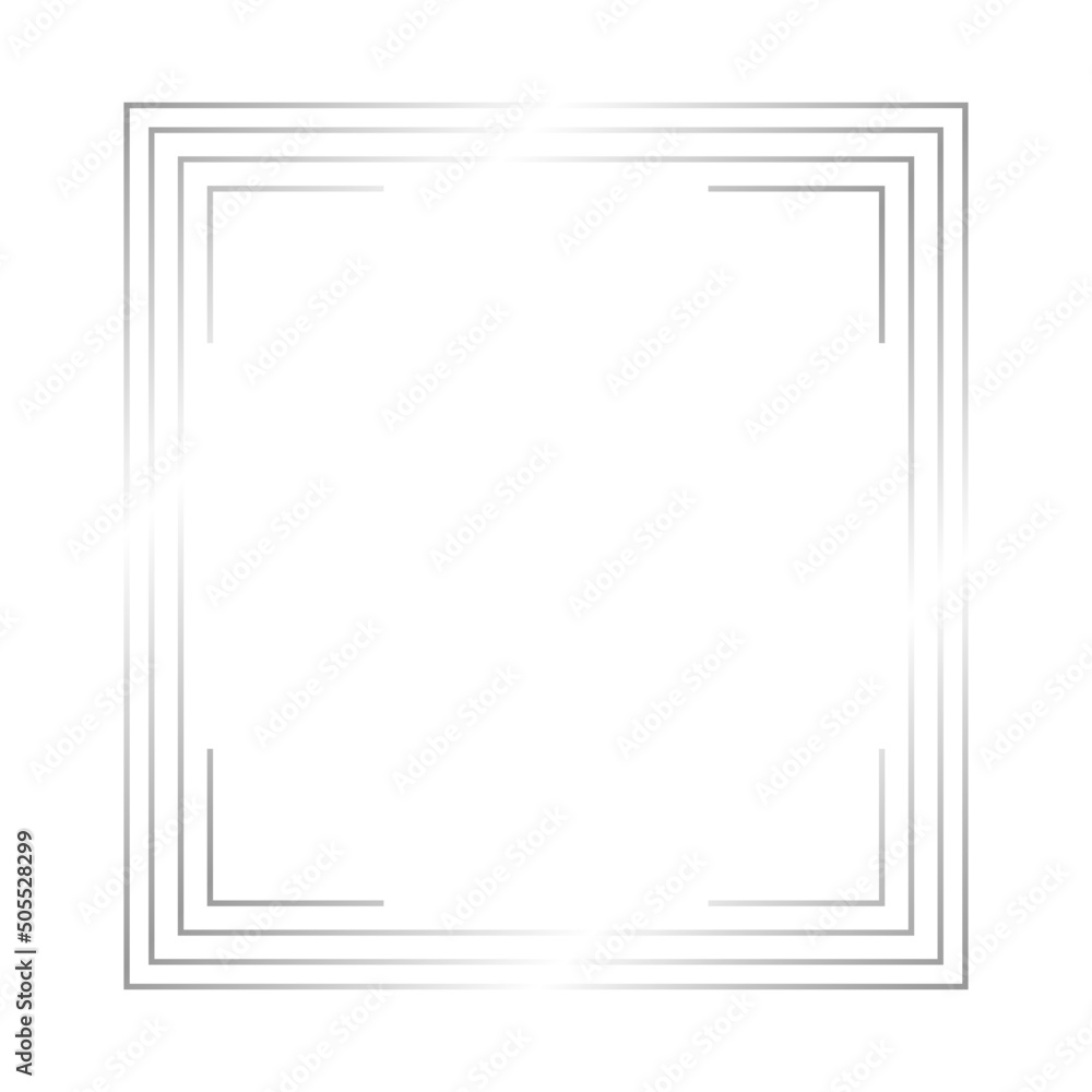 silver line rectangle frame
silver line rectangle frame