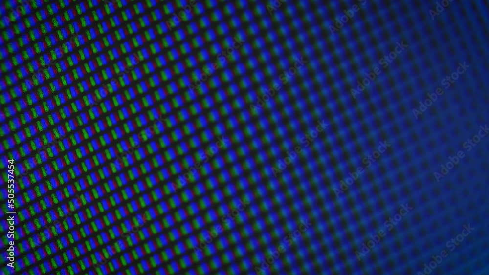Smooth abstract multicolored glow of RGB pixels close-up, soft focus for background Smooth abstract multicolored glow of RGB pixels close-up, soft focus for background