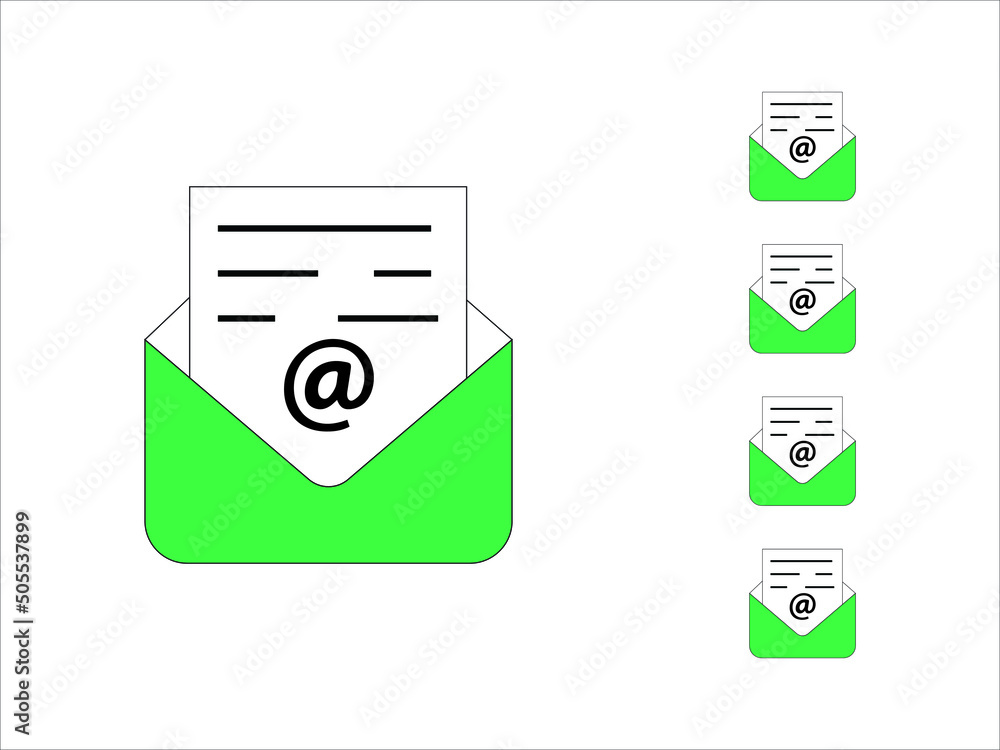 Social media icon set for Gmail in different style Social media icon set for Gmail in different style
