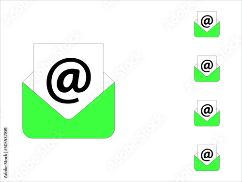 Social media icon set for Gmail in different style