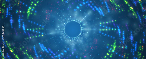 Abstract tech background. Futuristic technology interface