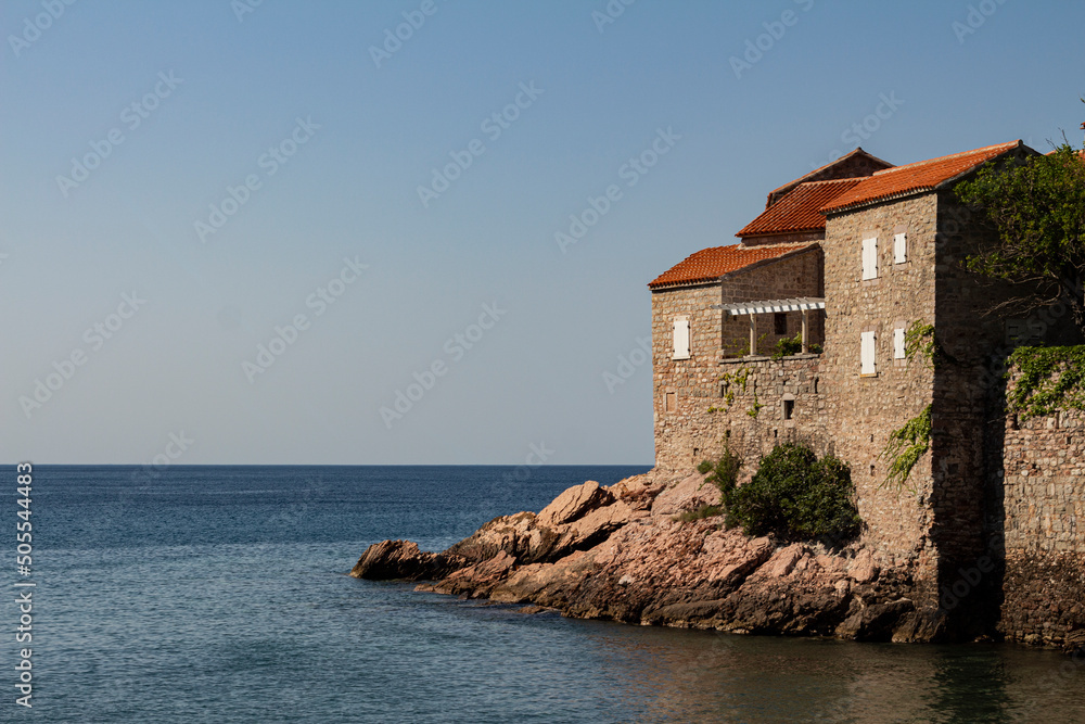 house on the coast of the sea