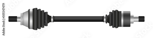 Drive shaft, Constant-velocity joints, CV joint, vector color illustration on a white background. Vector clipart.