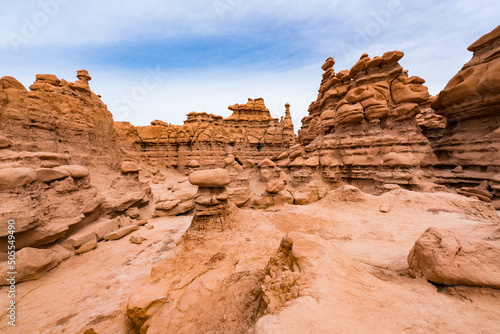 Amazing Hoodoo Rock Formations at Goblin Valley State Park in Utah