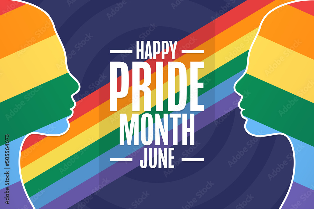 Happy Pride Month. LGBT. June. Holiday concept. Template for background ...