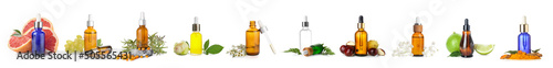 Set of many essential oils ...