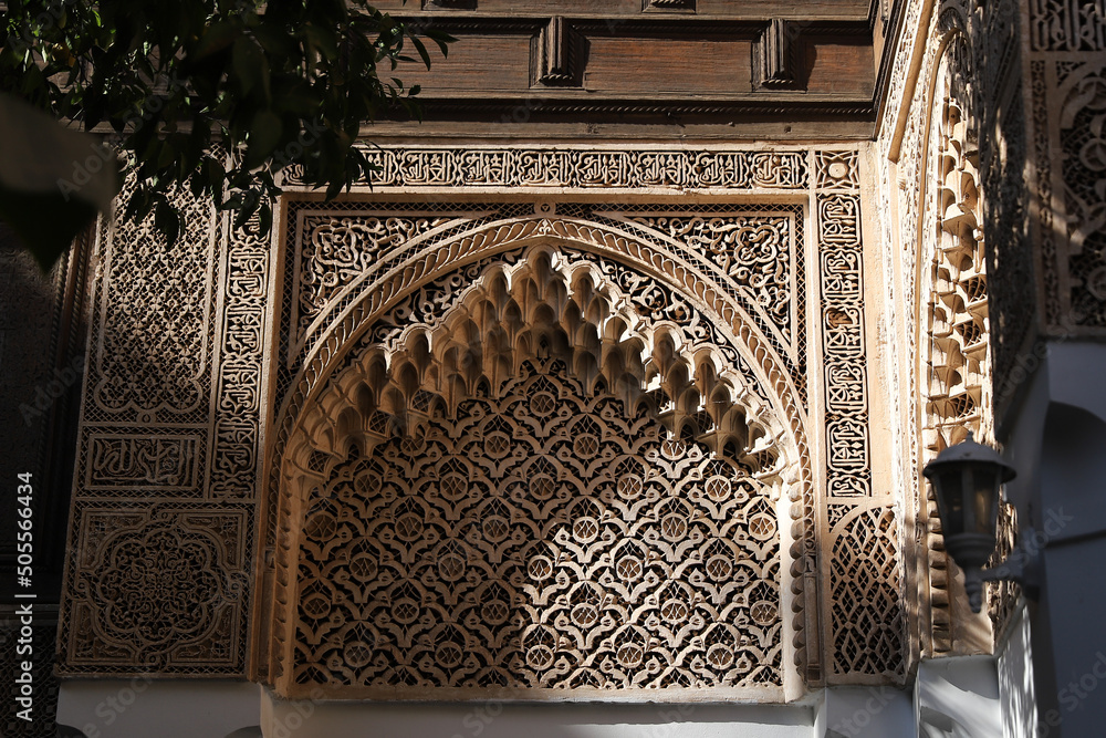 Fotografie Bahia Palace in Marrakech, Morocco