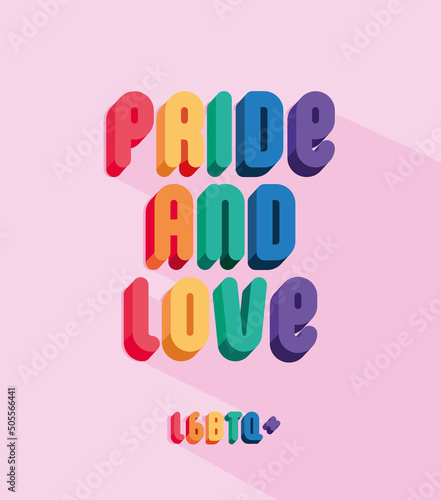 card of pride and love