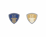 Letters ST, Law Logo Vector 001