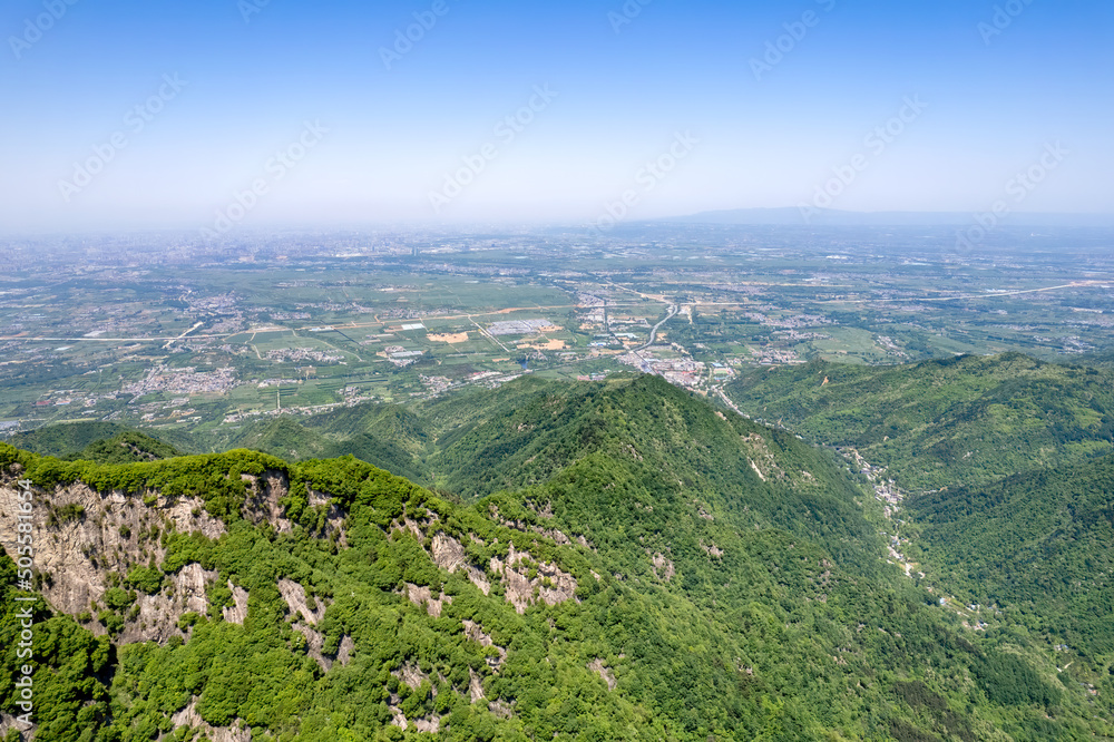 Nanwutai Mountains in Xi'an, China.