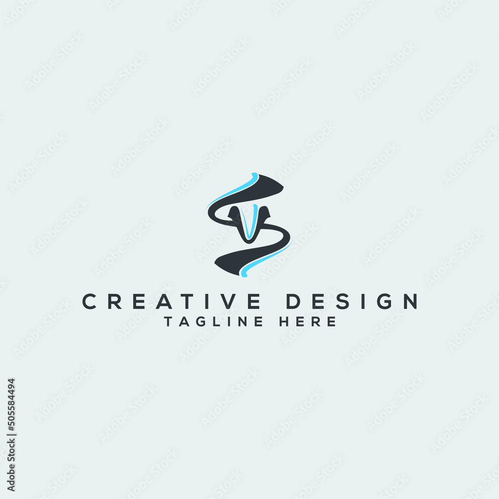 Creative and modern VS Letter logo design Creative and modern VS Letter logo design