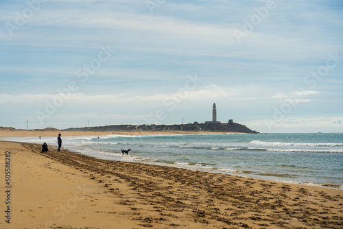 Beautiful shot of a sandy beach in zahora spain photo