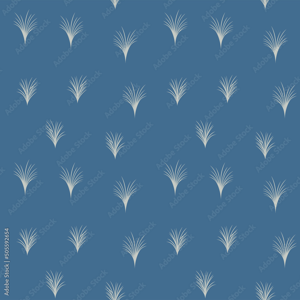 Japanese Grass Motif Vector Seamless Pattern Japanese Grass Motif Vector Seamless Pattern