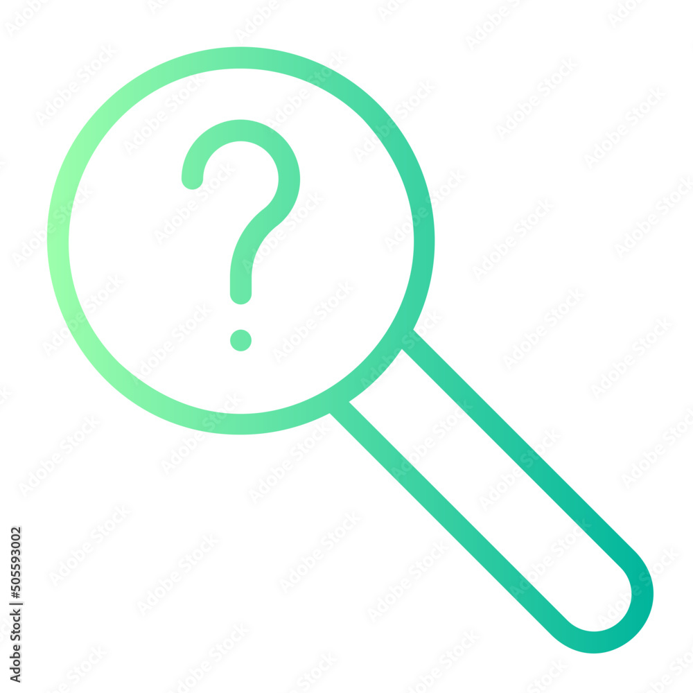 interrogation gradient icon interrogation gradient icon