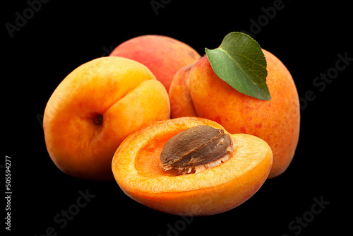 Apricot fruit closeup