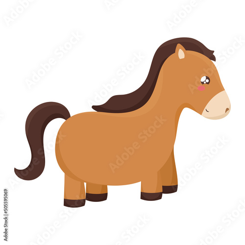 kawaii horse design