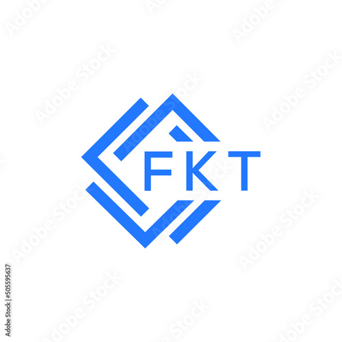 FKT letter logo design on white background. FKT  creative initials letter logo concept. FKT letter design. photo