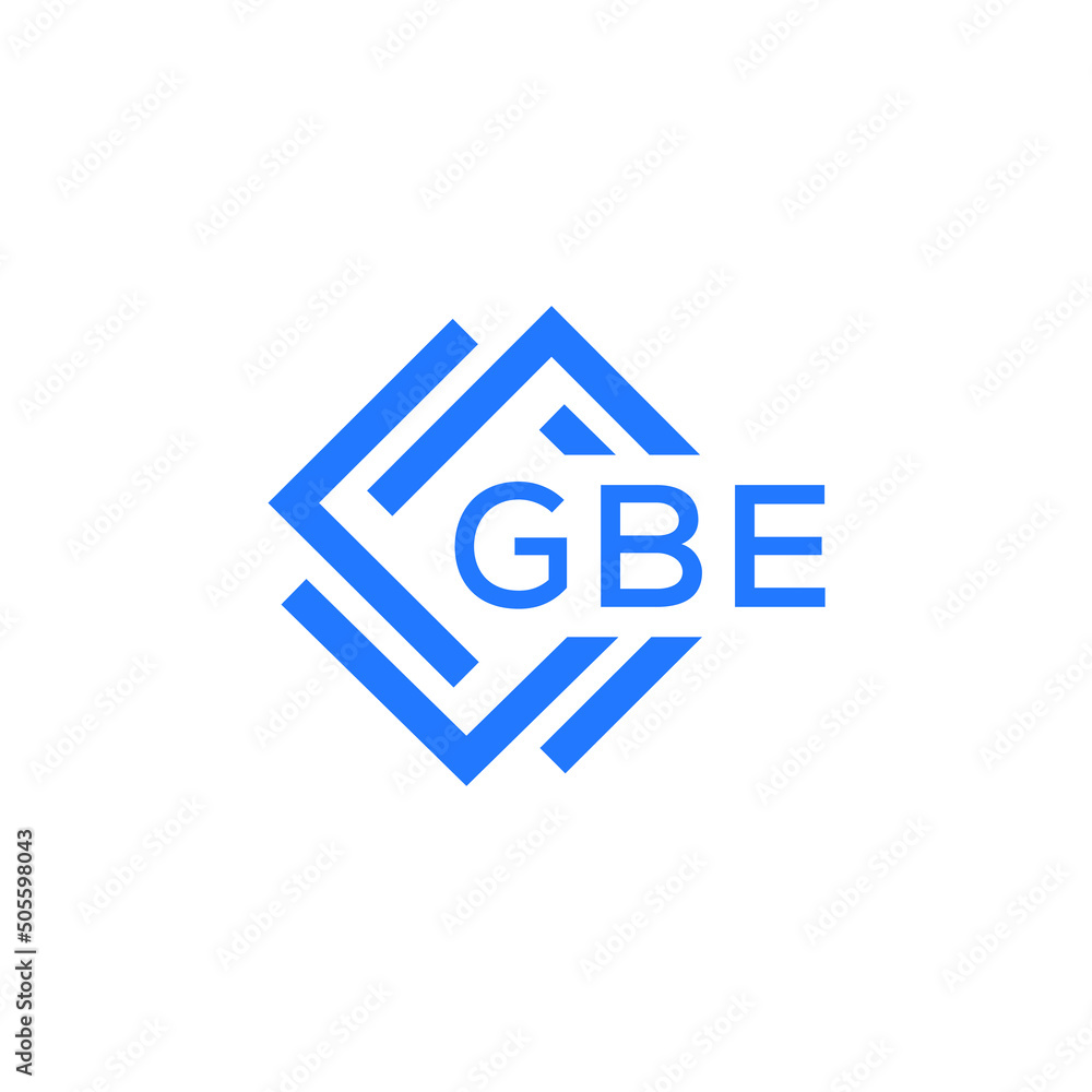 GBE technology letter logo design on white  background. GBE creative initials technology letter logo concept. GBE technology letter design.