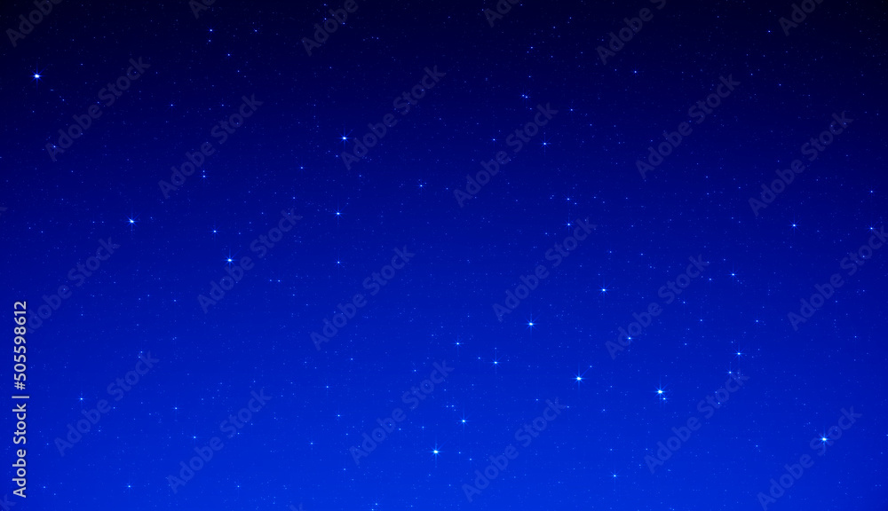 Night sky with stars sparkling background