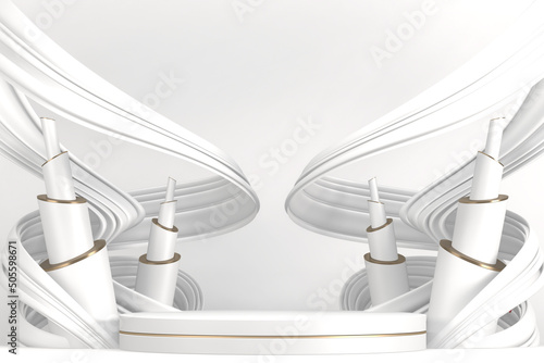 The Stage podium for products decoration suitable .3D rendering © Interior Design