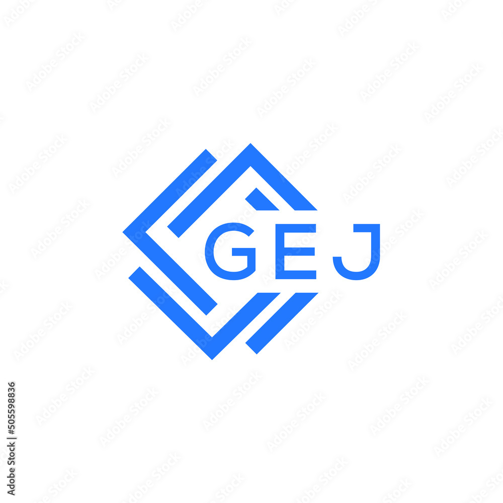 GEJ letter logo design on white background. GEJ  creative initials letter logo concept. GEJ letter design.