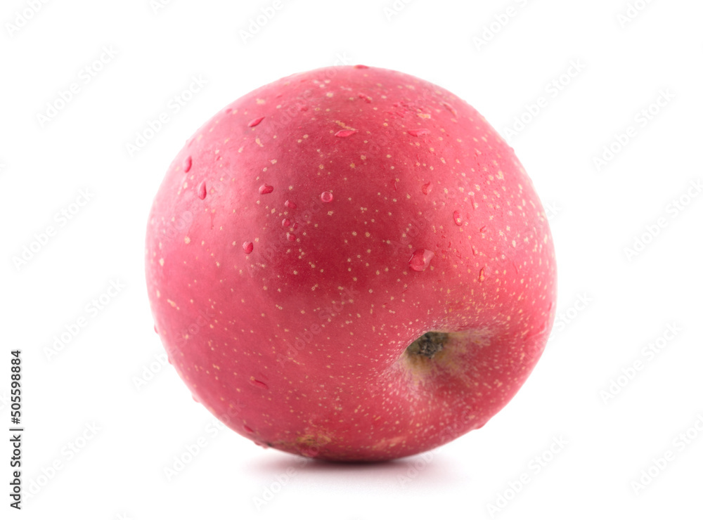 A red apple on a white background A red apple on a white background