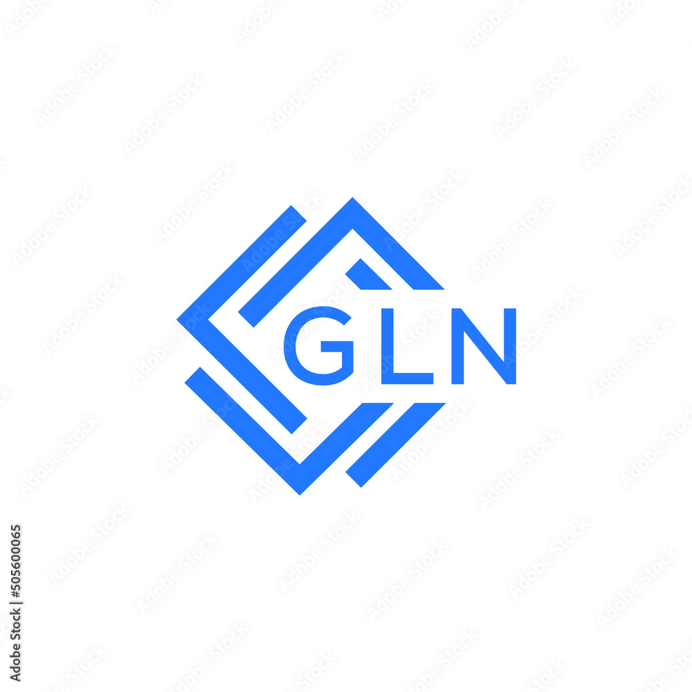 GLN technology letter logo design on white  background. GLN creative initials technology letter logo concept. GLN technology letter design.
