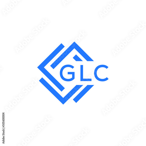 GLC technology letter logo design on white  background. GLC creative initials technology letter logo concept. GLC technology letter design.
 photo