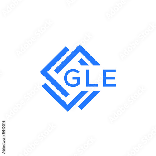 GLE technology letter logo design on white  background. GLE creative initials technology letter logo concept. GLE technology letter design.
 photo