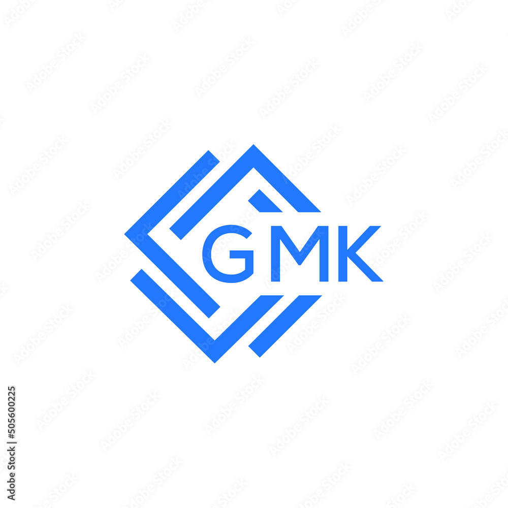 GMK technology letter logo design on white  background. GMK creative initials technology letter logo concept. GMK technology letter design.
