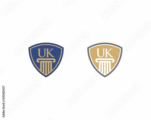 Letters UK  Law Logo Vector 001