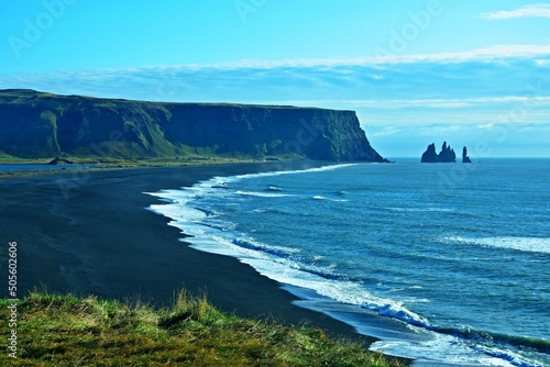 Iceland-view of amazing Dyrholaey peninsula nature reserve