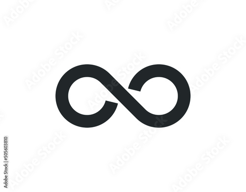 infinity symbol or sign, infinity icon.