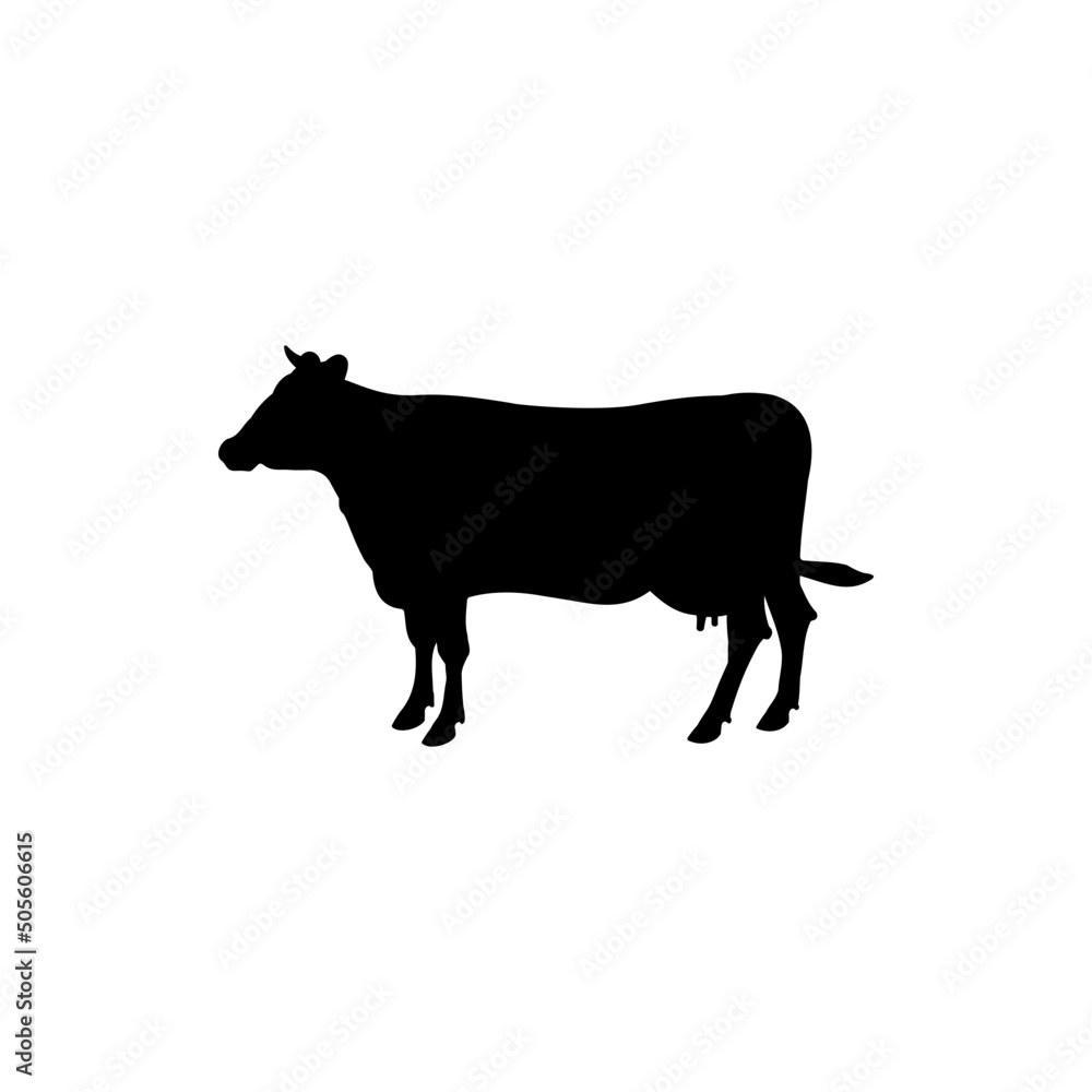 The Best Common European Cattle Silhouette Illustration Image Vector High Quality The Best Common European Cattle Silhouette Illustration Image Vector High Quality
