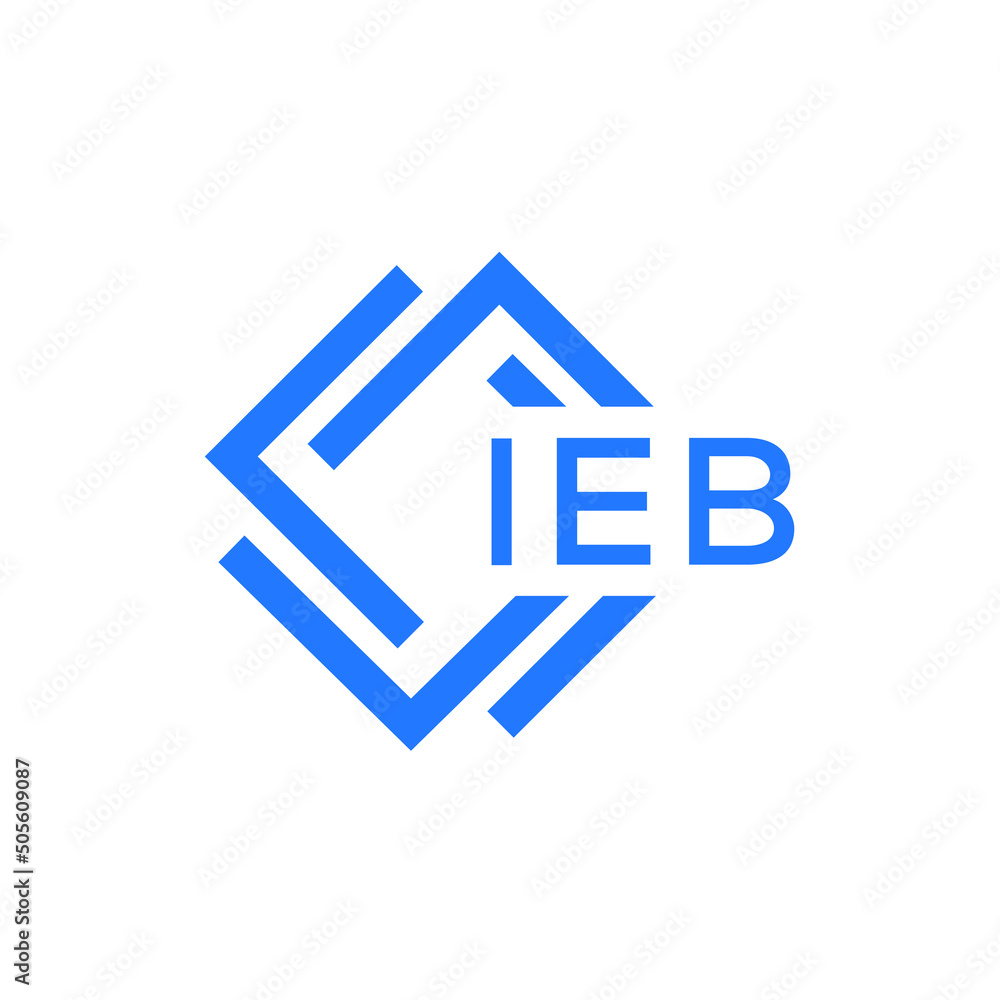 IEB technology letter logo design on white background. IEB creative initials technology letter logo concept. IEB technology letter design. IEB technology letter logo design on white background. IEB creative initials technology letter logo concept. IEB technology letter design.