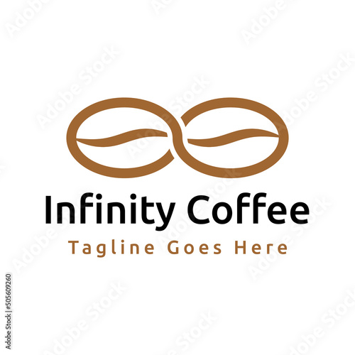 infinity coffee logo design