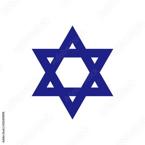 Star of David vector logo illustration