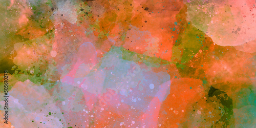 Obraz na plátne Abstract watercolor colorful painting background