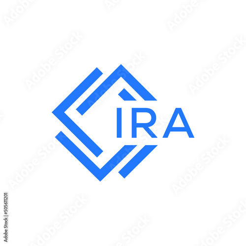 IRA technology letter logo design on white  background. IRA creative initials technology letter logo concept. IRA technology letter design.
