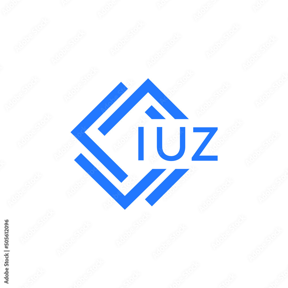 IUZ technology letter logo design on white background. IUZ creative initials technology letter logo concept. IUZ technology letter design. IUZ technology letter logo design on white background. IUZ creative initials technology letter logo concept. IUZ technology letter design.