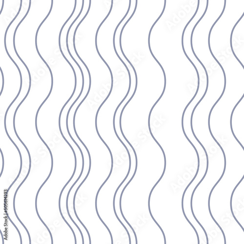 Blue and white vertical stripe pattern, seamless vector design