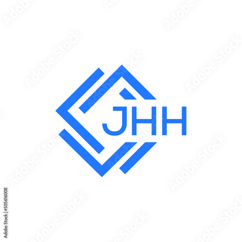 JHH letter logo design on white background. JHH  creative initials letter logo concept. JHH letter design. photo