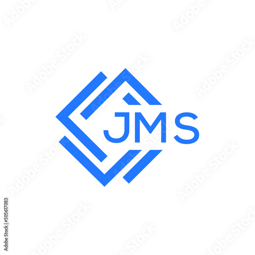 JMS technology letter logo design on white  background. JMS creative initials technology letter logo concept. JMS technology letter design.