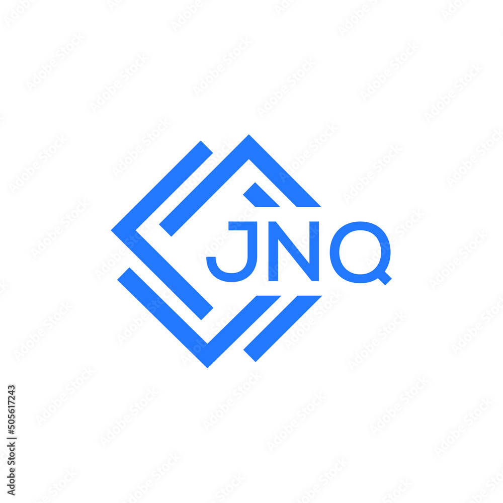 JNQ technology letter logo design on white  background. JNQ creative initials technology letter logo concept. JNQ technology letter design.