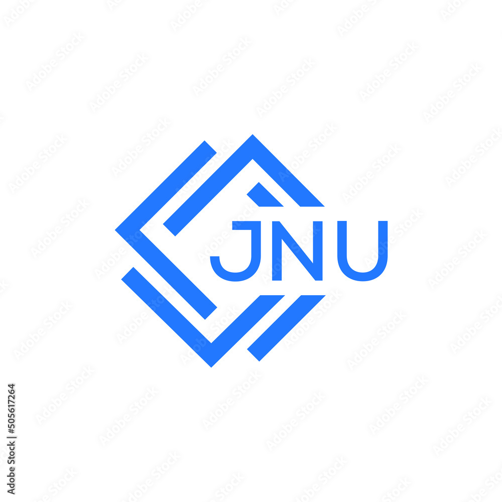 JNU technology letter logo design on white  background. JNU creative initials technology letter logo concept. JNU technology letter design.