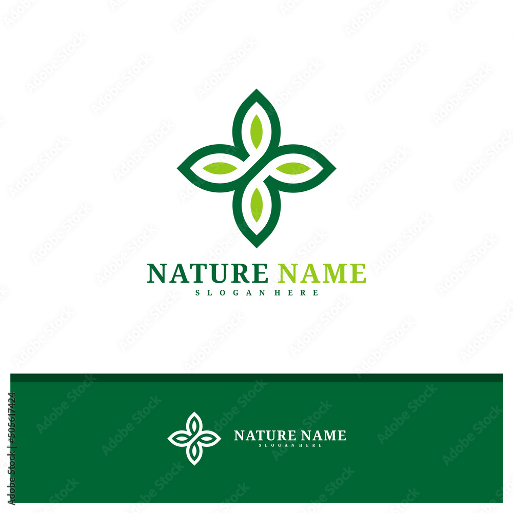 Nature logo design vector, Creative Leaf logo concepts template illustration. Nature logo design vector, Creative Leaf logo concepts template illustration.
